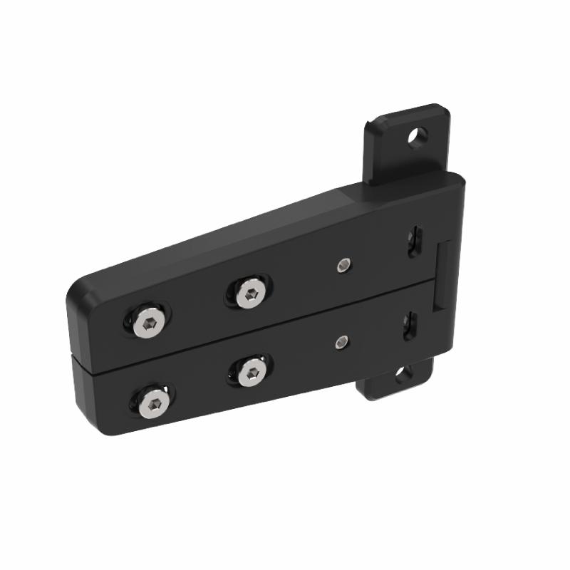 Adjusta-Fit 800-850 x 2000-2050mm Black Right Hinge Adjustable