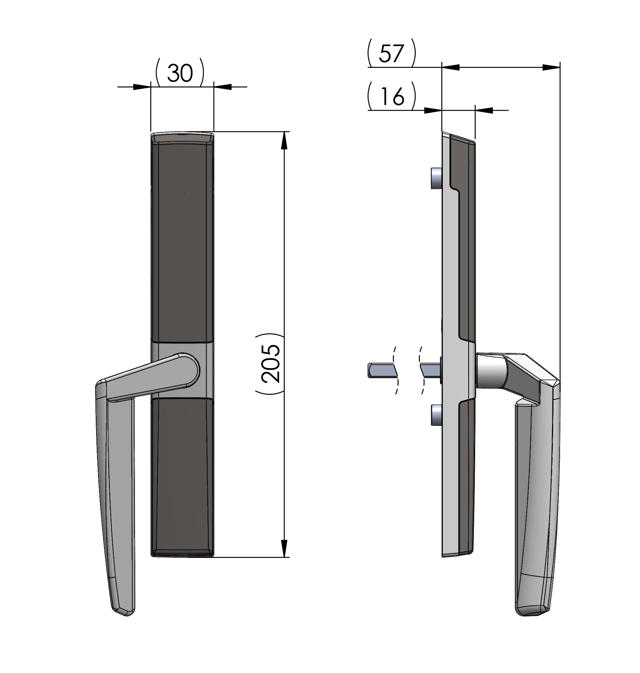 Vision Home Connected Pair Handle Left