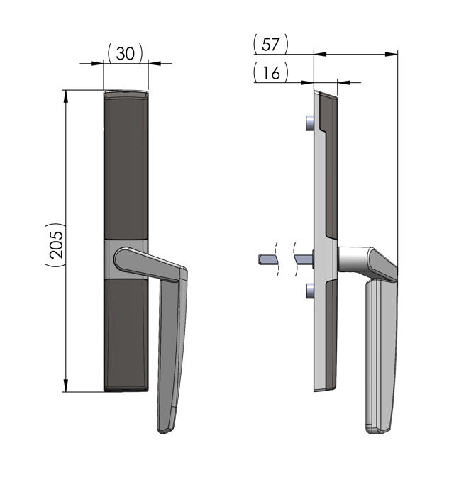 Vision Home Connected Pair Handle Right