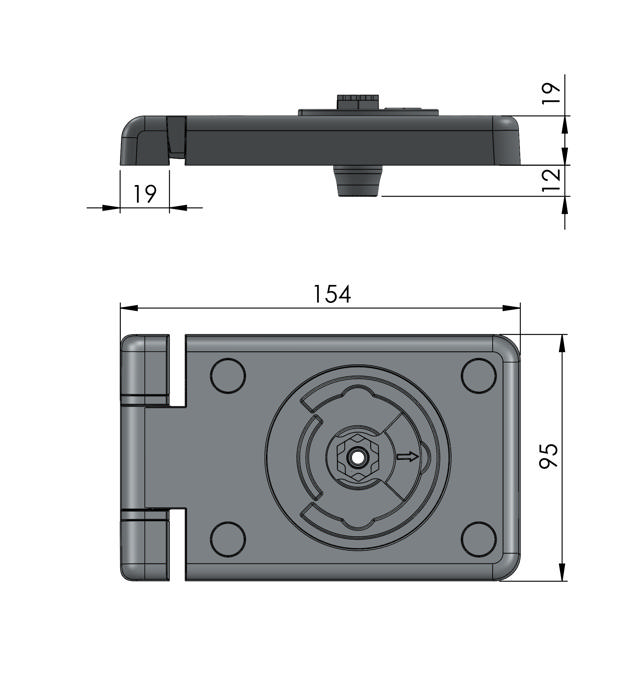 Klima-flex 3 Latch Hinge