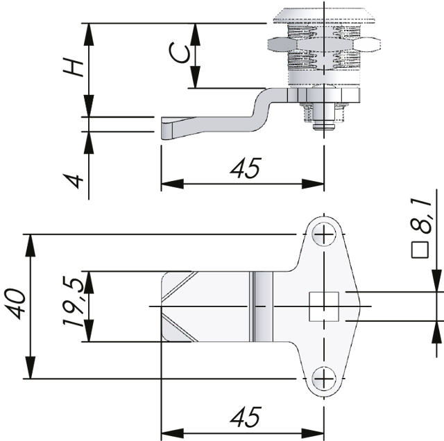 Dreipunktzungen SS 304