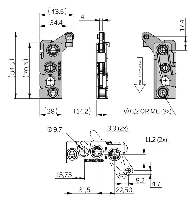 Vector Rotary-lås – Inline Bottom Pull