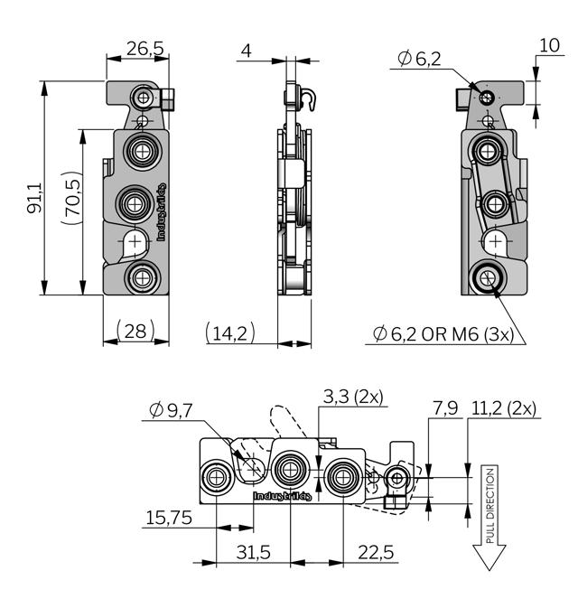 Vector Rotary-lås – Offset Push