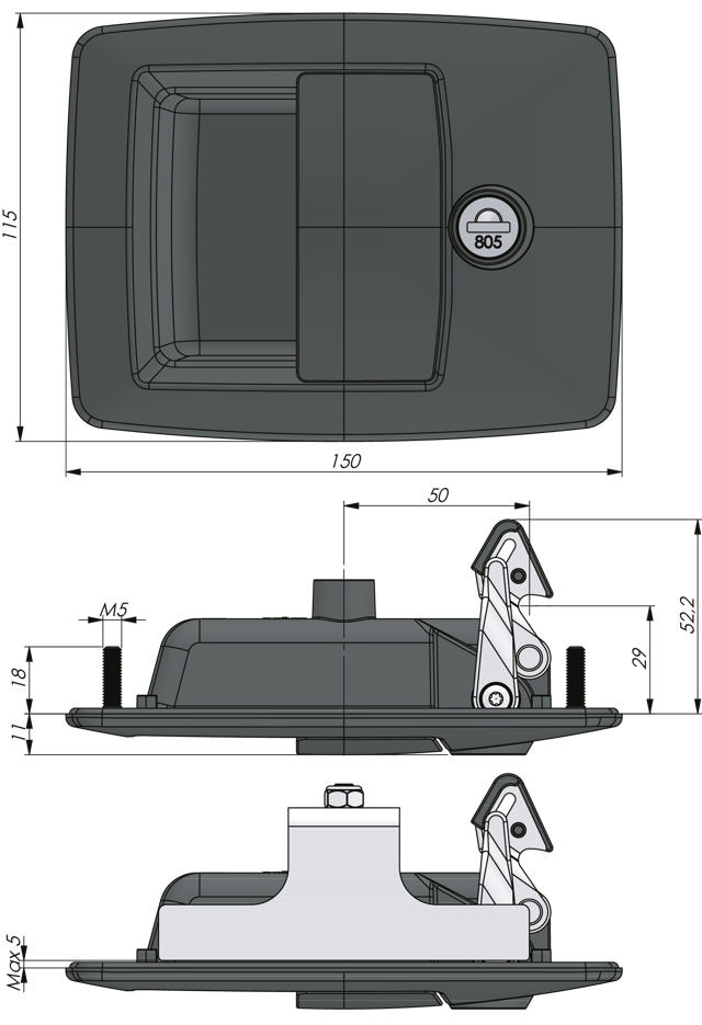 Vector P Hooked Cam