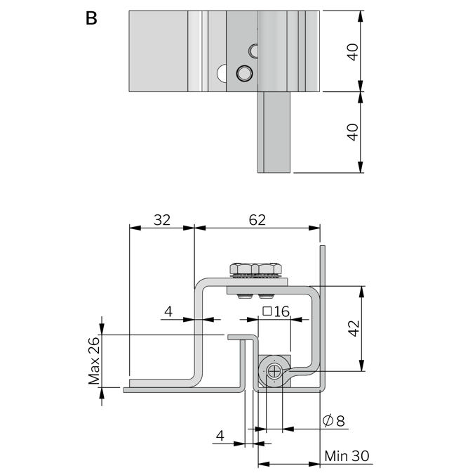 Concealed Adjustable Lift Off Hinge 100°