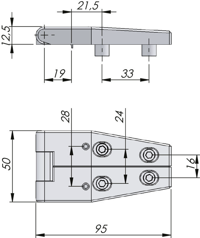 Klima-flex Adjustable 3D-Hinge 180°