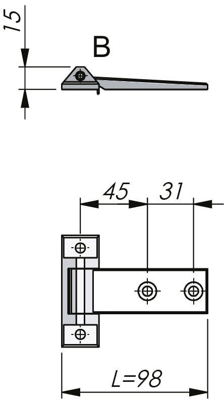 Klima-flex Hinge 180°