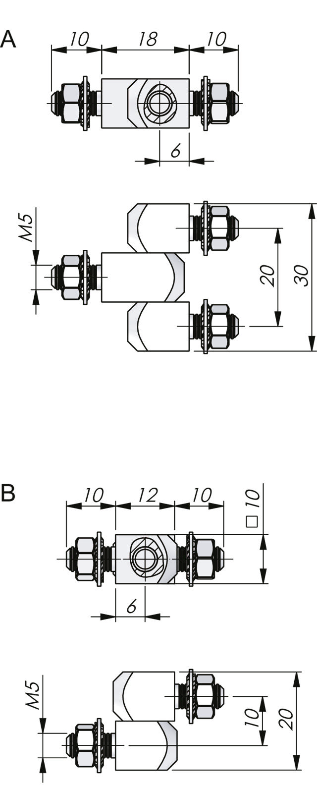 External Bolt-On Hinge 180°