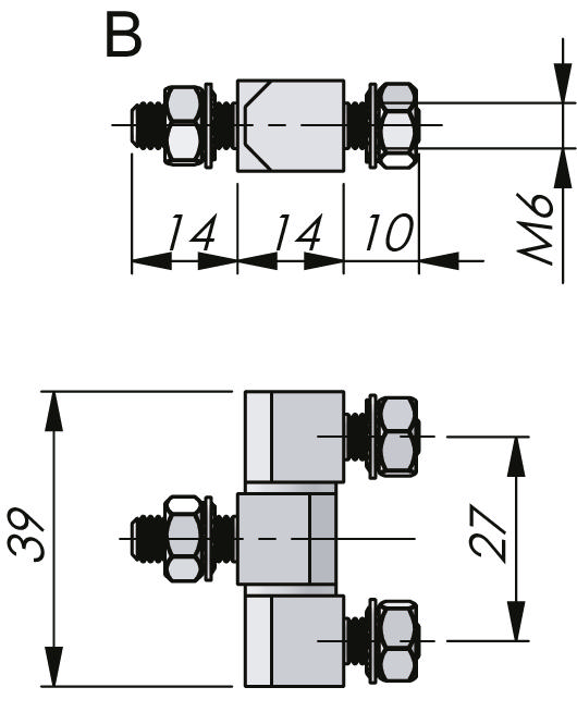 External Bolt-On Hinge 180°