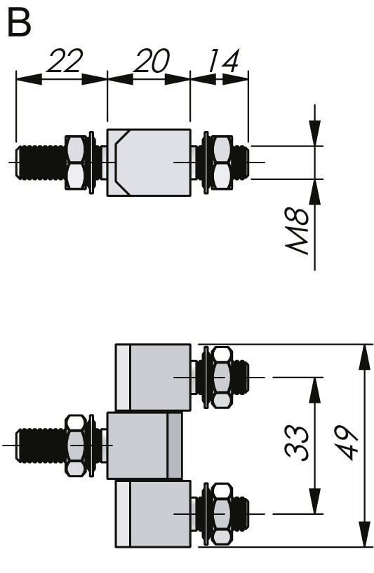 External Bolt-On Hinge 180°