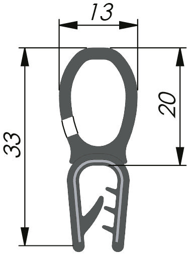 Sealing Profile PVC/EPDM