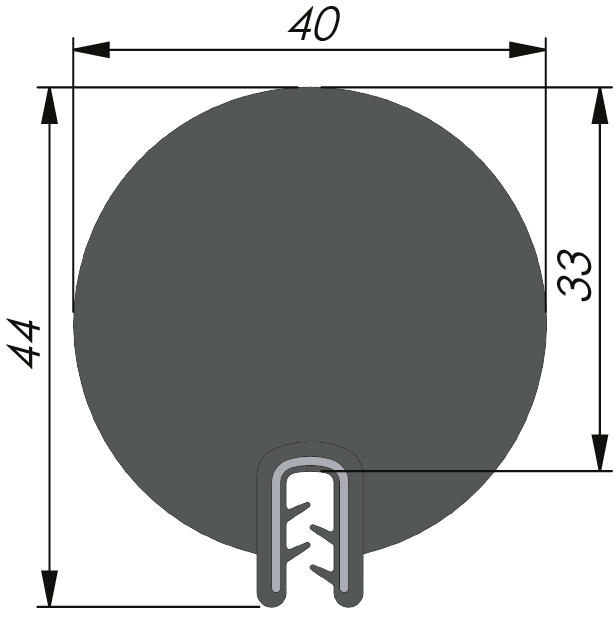 Dichtprofil PVC/EPDM