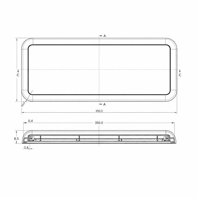 Dome Light LED Rectangular
