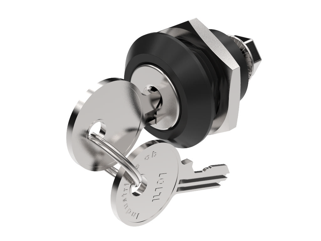 Quarter-Turn Cylinder Lock 18 mm