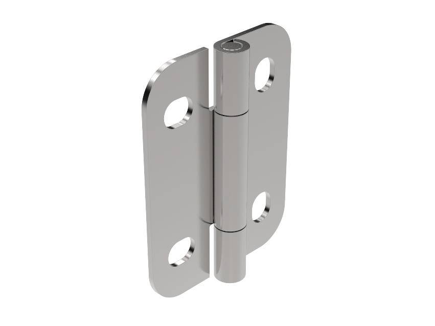 Charnière 2D externe réglable 180° Inox