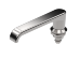 Kvartsvarvs-L-handtag, rostfritt stål, 18 mm