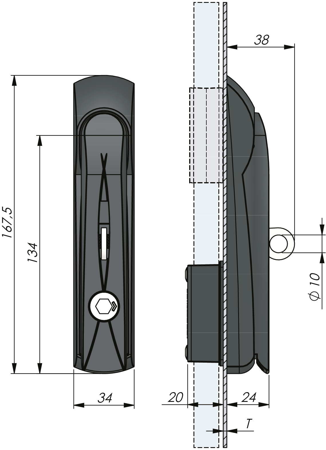Vision™ Swing Handle Standard tool operated