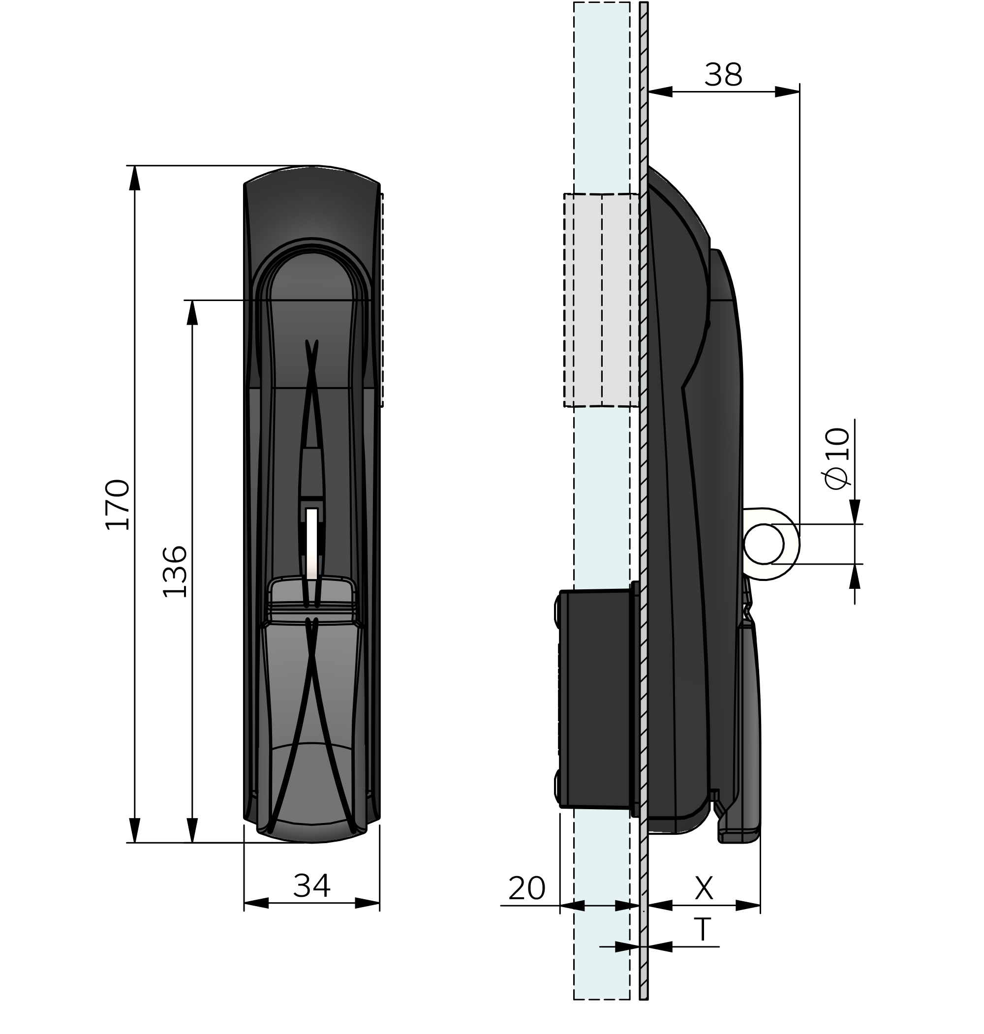 Sistema Vision de fechos escamoteáveis com tambor Bestlock Sistema Vision de fechos escamoteáveis com tambor Bestlock