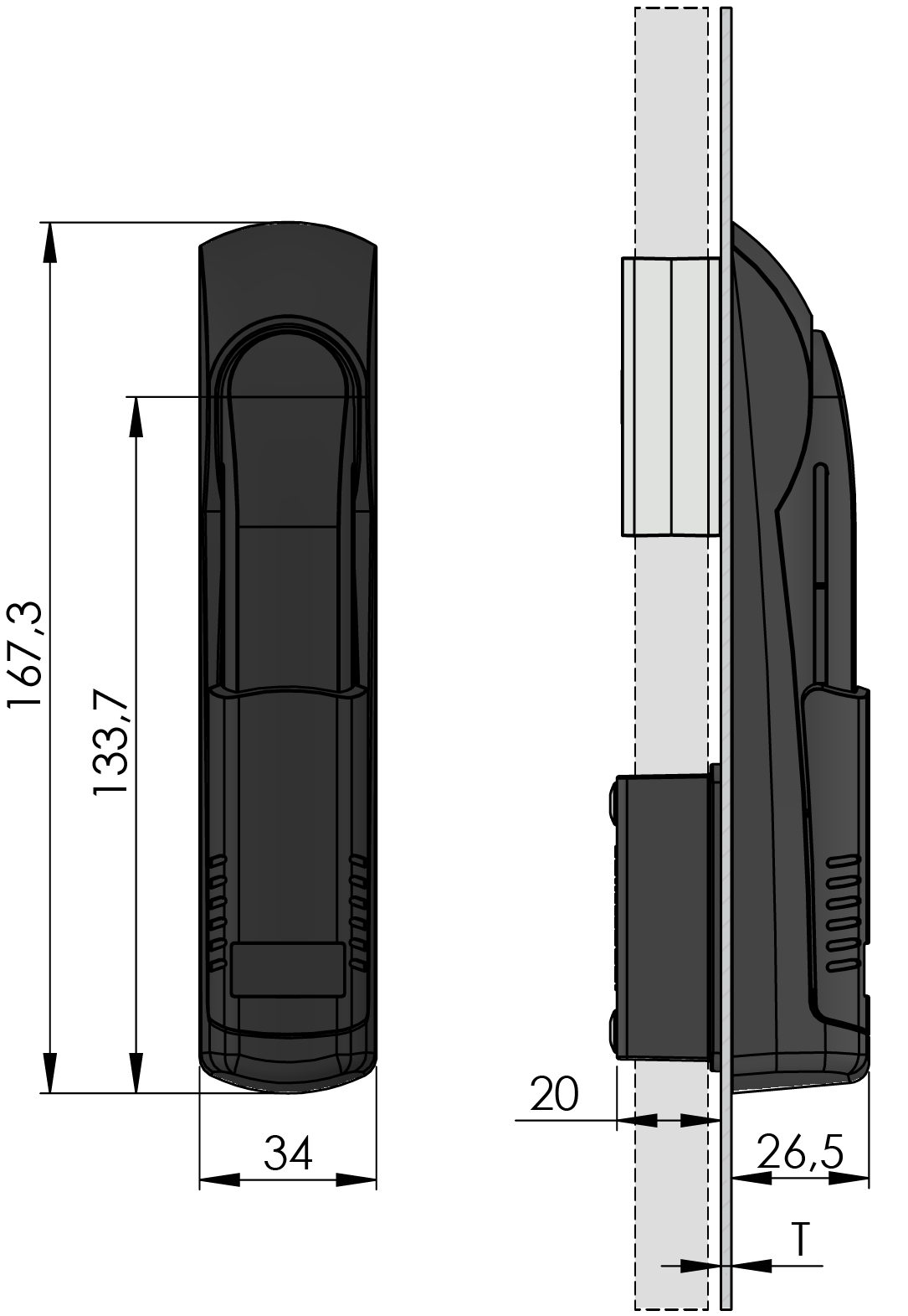 Vision Schwenkhebel Ergonomic Line Vision Schwenkhebel Ergonomic Line