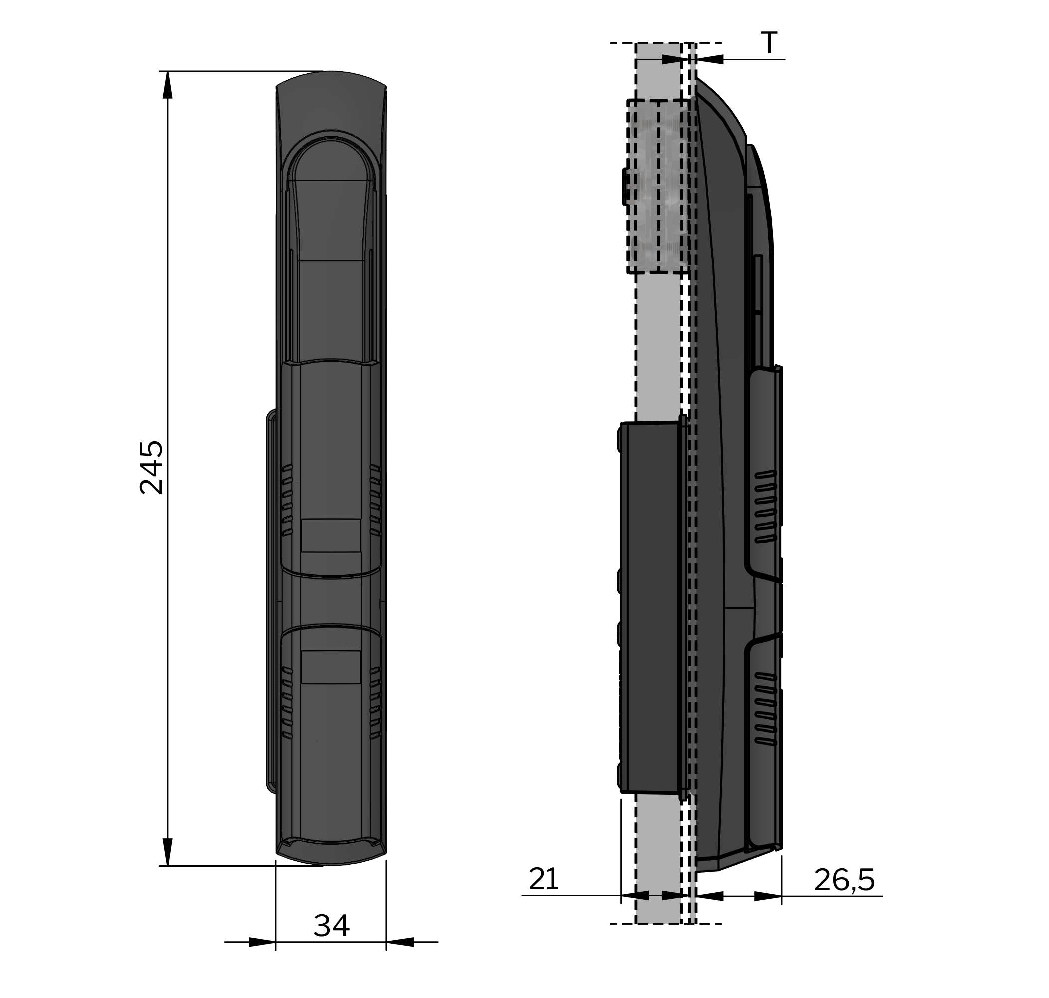 Vision dual profile cylinders