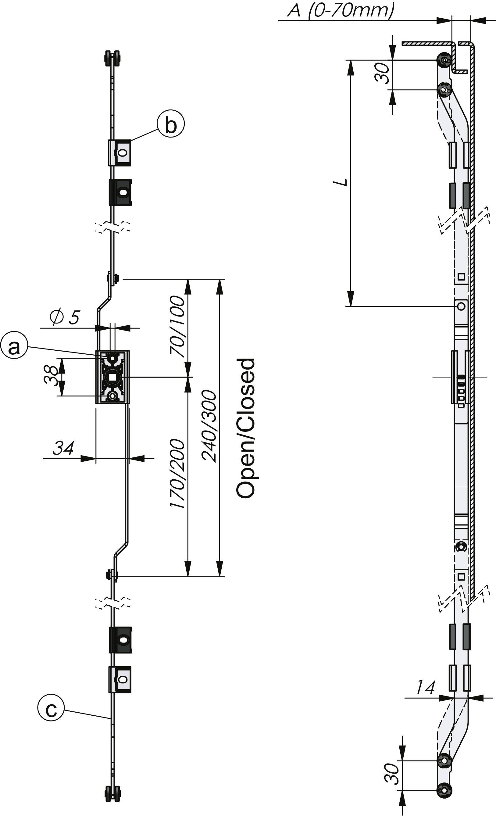 Sistema Vision de fechos escamoteáveis Inside - Classic Sistema Vision de fechos escamoteáveis Inside - Classic