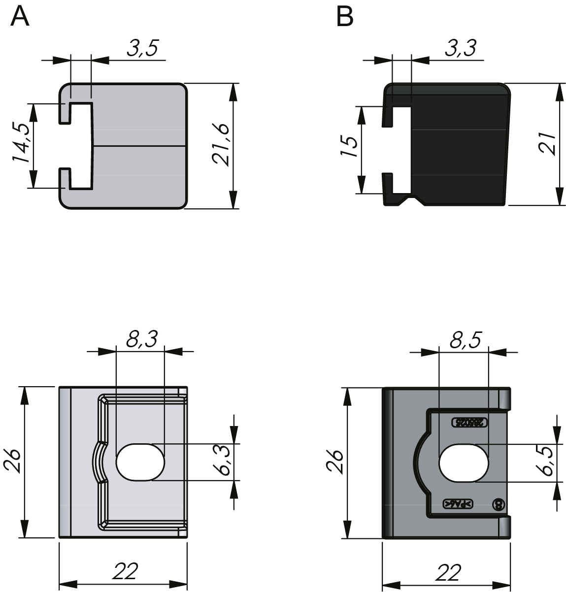 Guias para Varões Planos Guias para Varões Planos