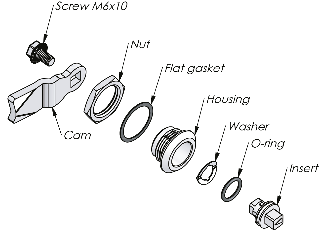 Quarter-Turn Vibration Resistant 12 mm | Latching Systems