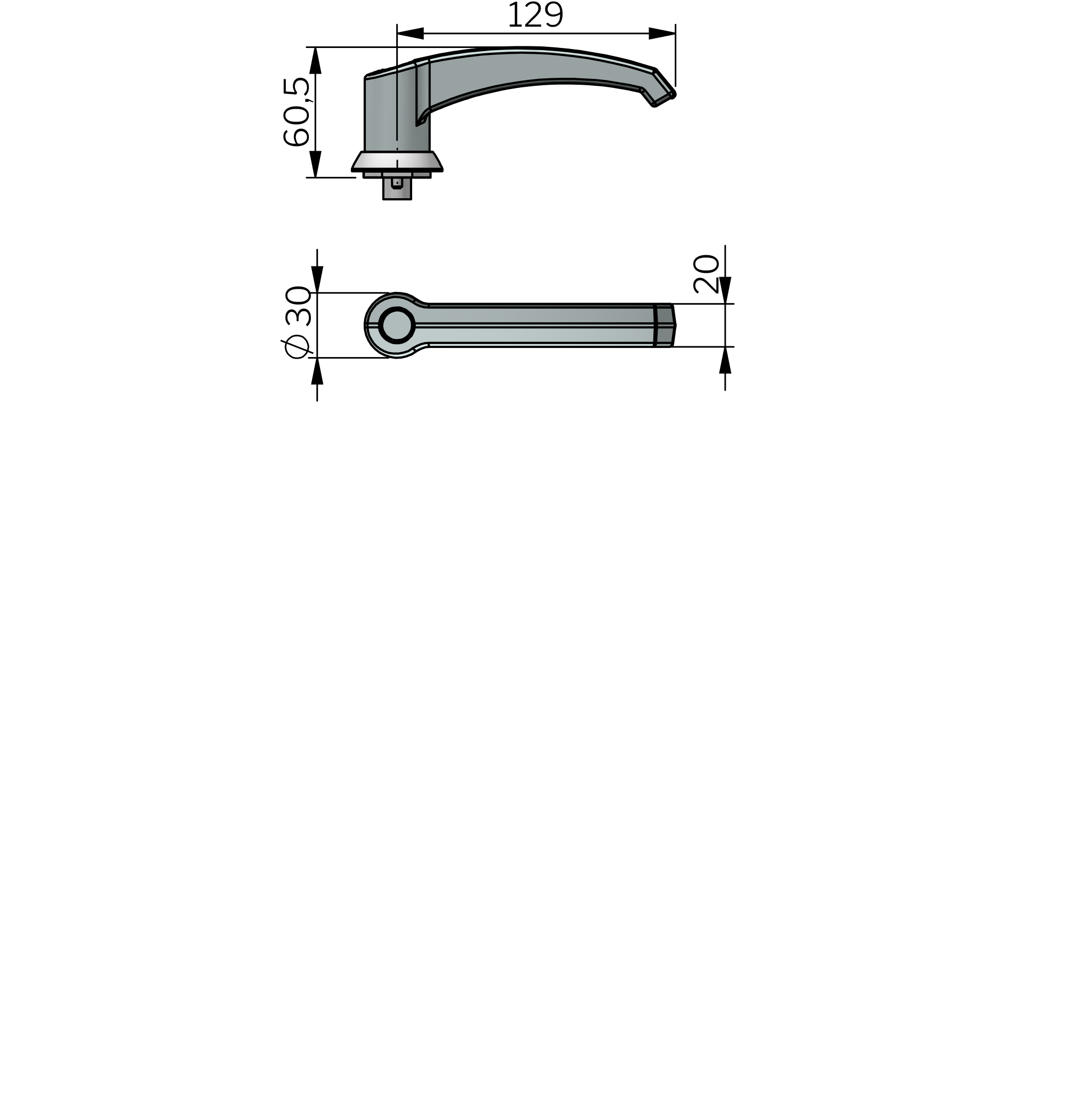 Klima-flex 1 Acid-proof Handle  Klima-flex 1 Acid-proof Handle