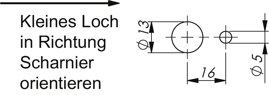 Drehriegelverschluss mit Knauf Drehriegelverschluss mit Knauf