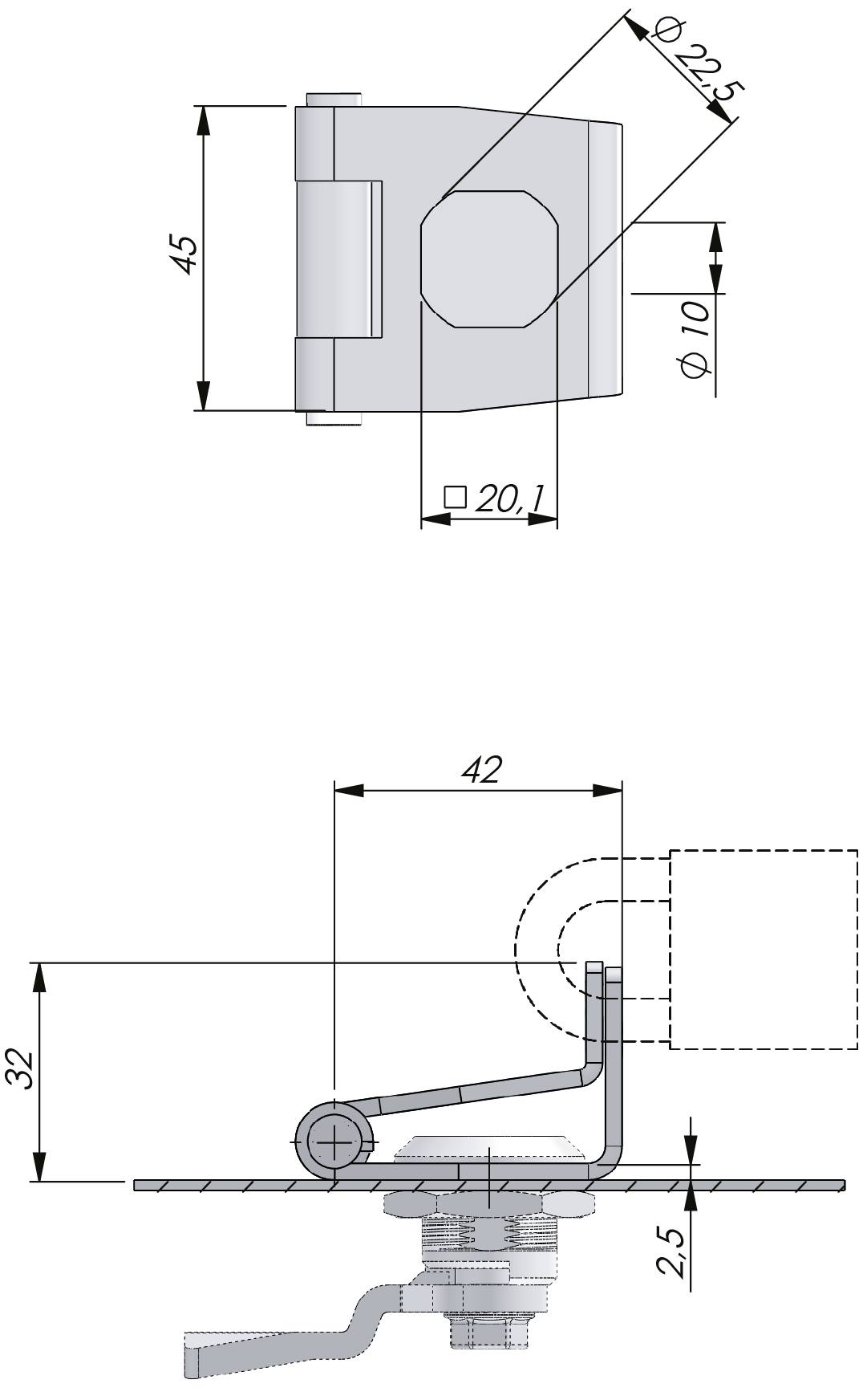 Padlock Adapter SS 304 Padlock Adapter SS 304