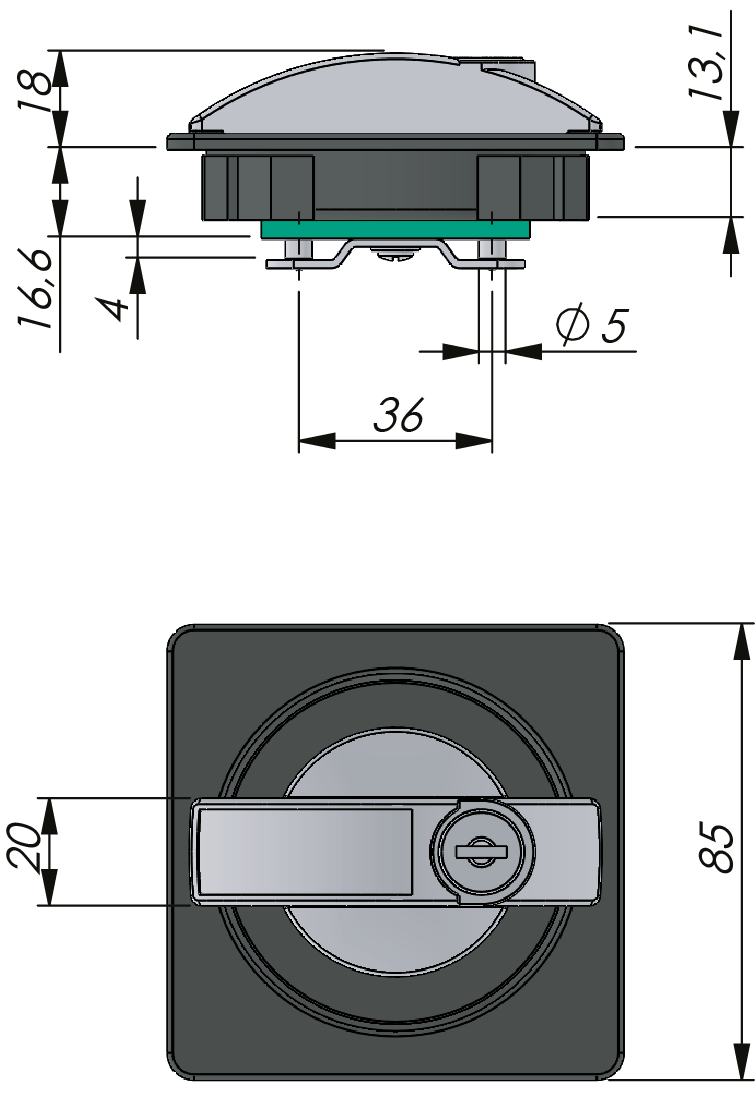 Fyrkantiga kvartsvarvslås Fyrkantiga kvartsvarvslås