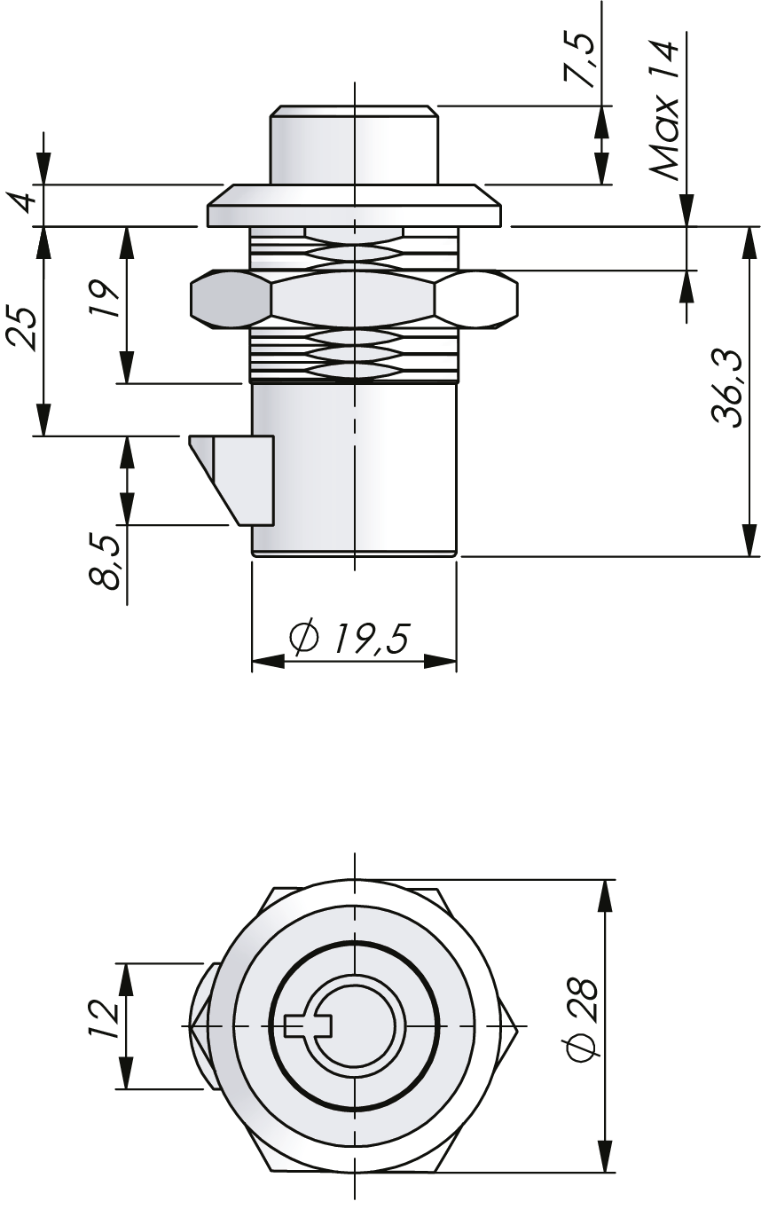 Push-Button Slam Latch