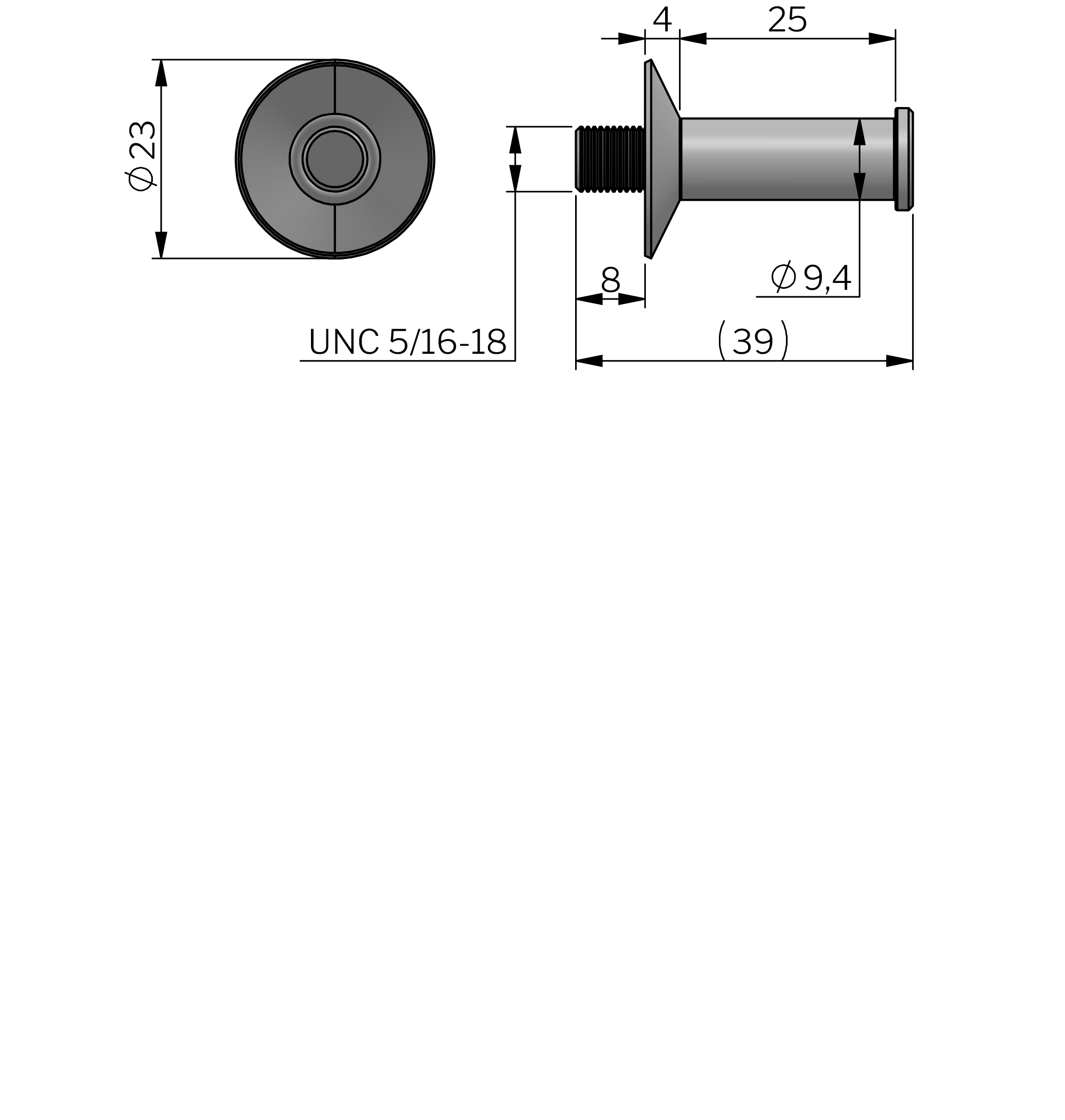 Vector Striker Bolt UNC 5/16-18