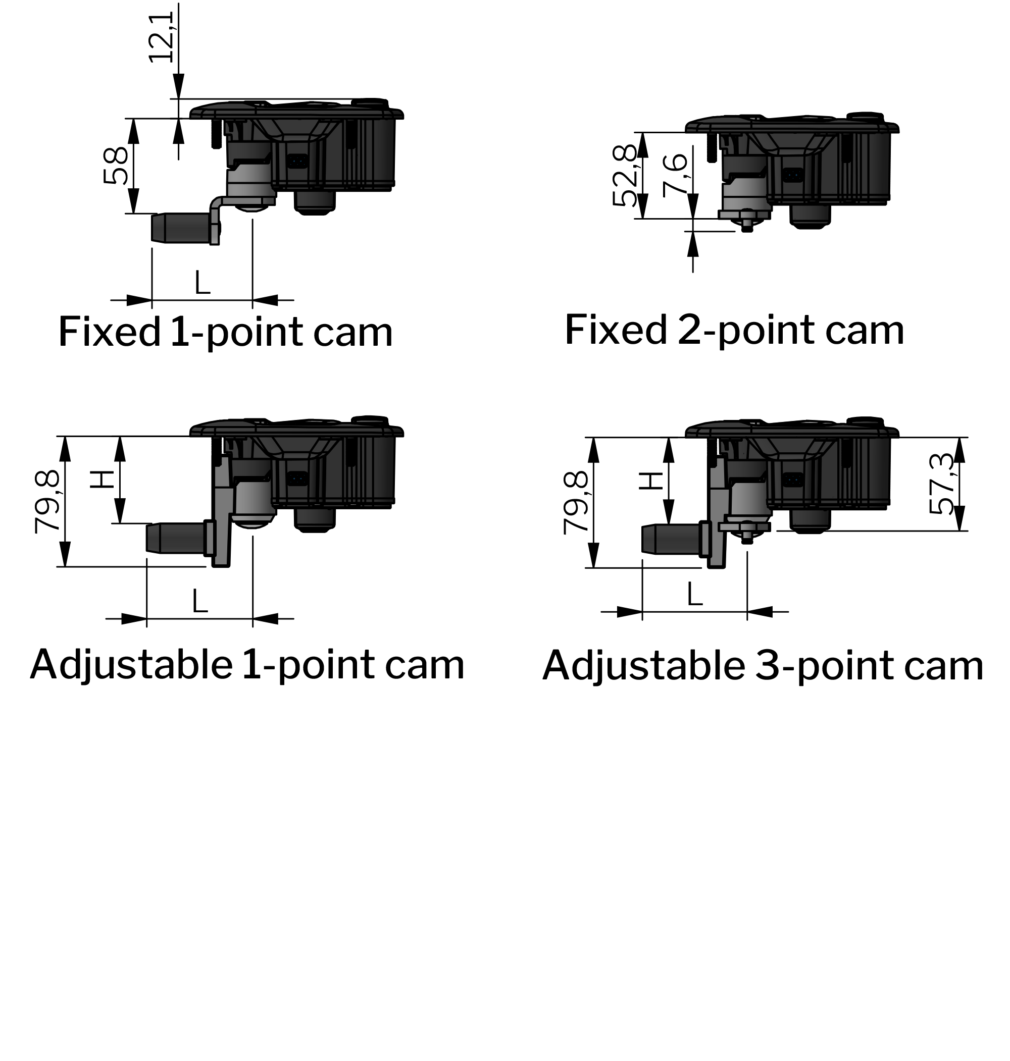 Vector T3 Central Locking Handle Vector T3 Central Locking Handle
