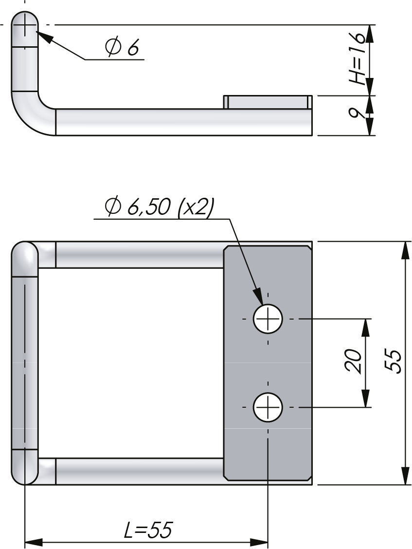 Vector P Hakenzunge Vector P Hakenzunge
