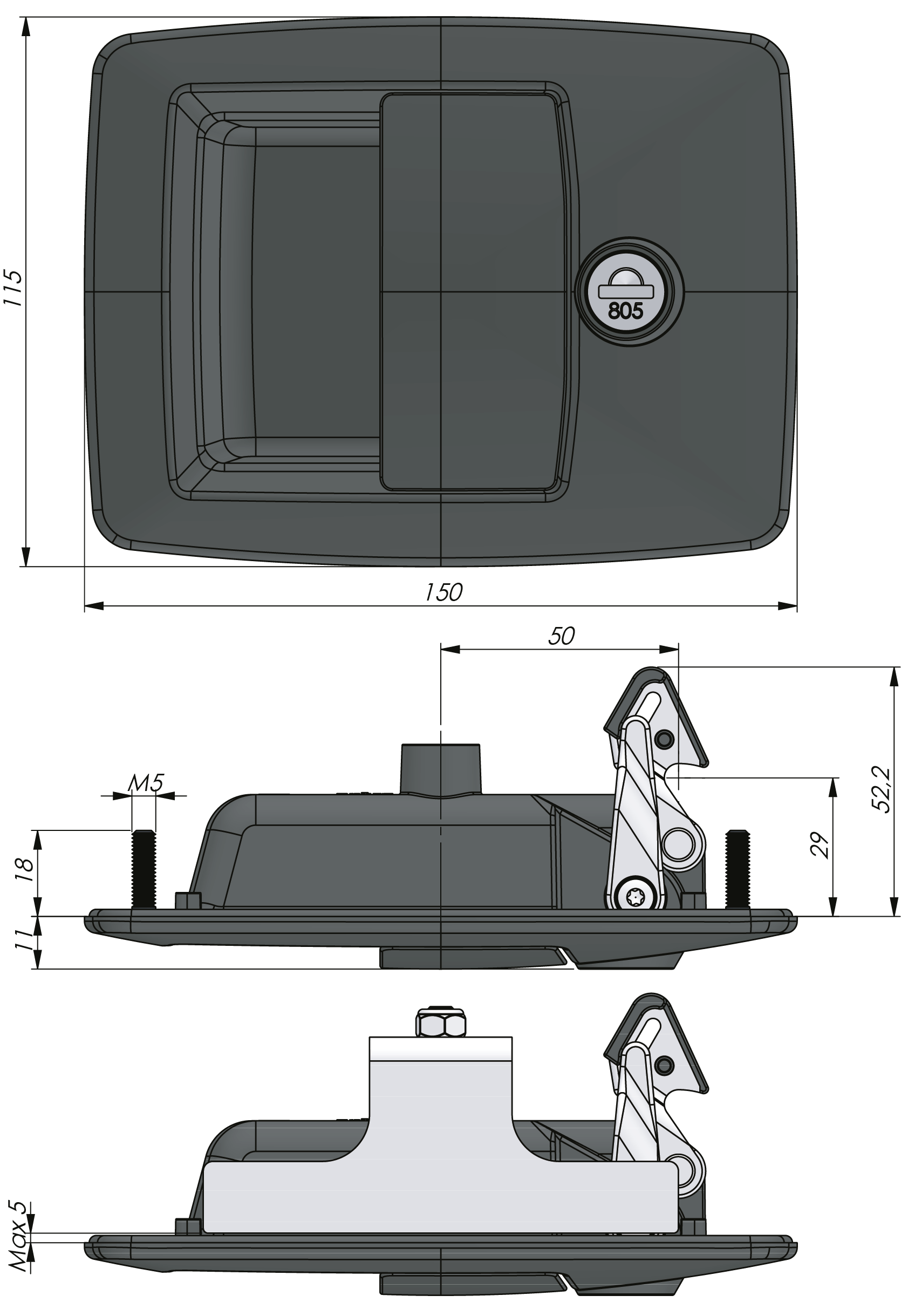 Vector P Hakenzunge Vector P Hakenzunge