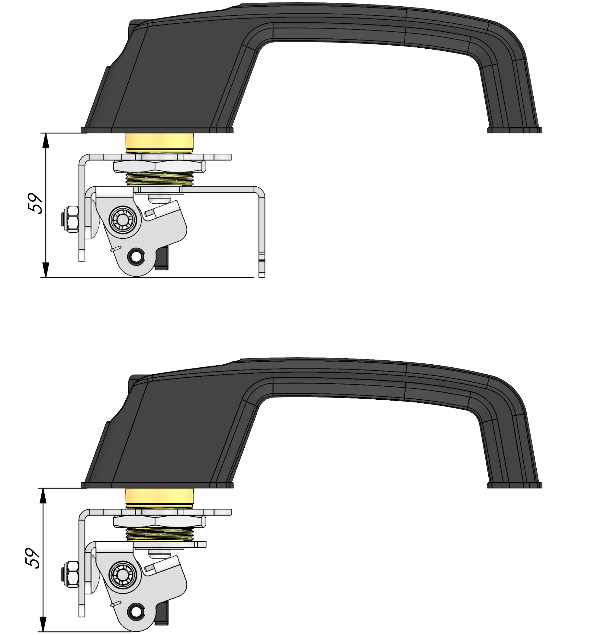 Vector Push Button Handle