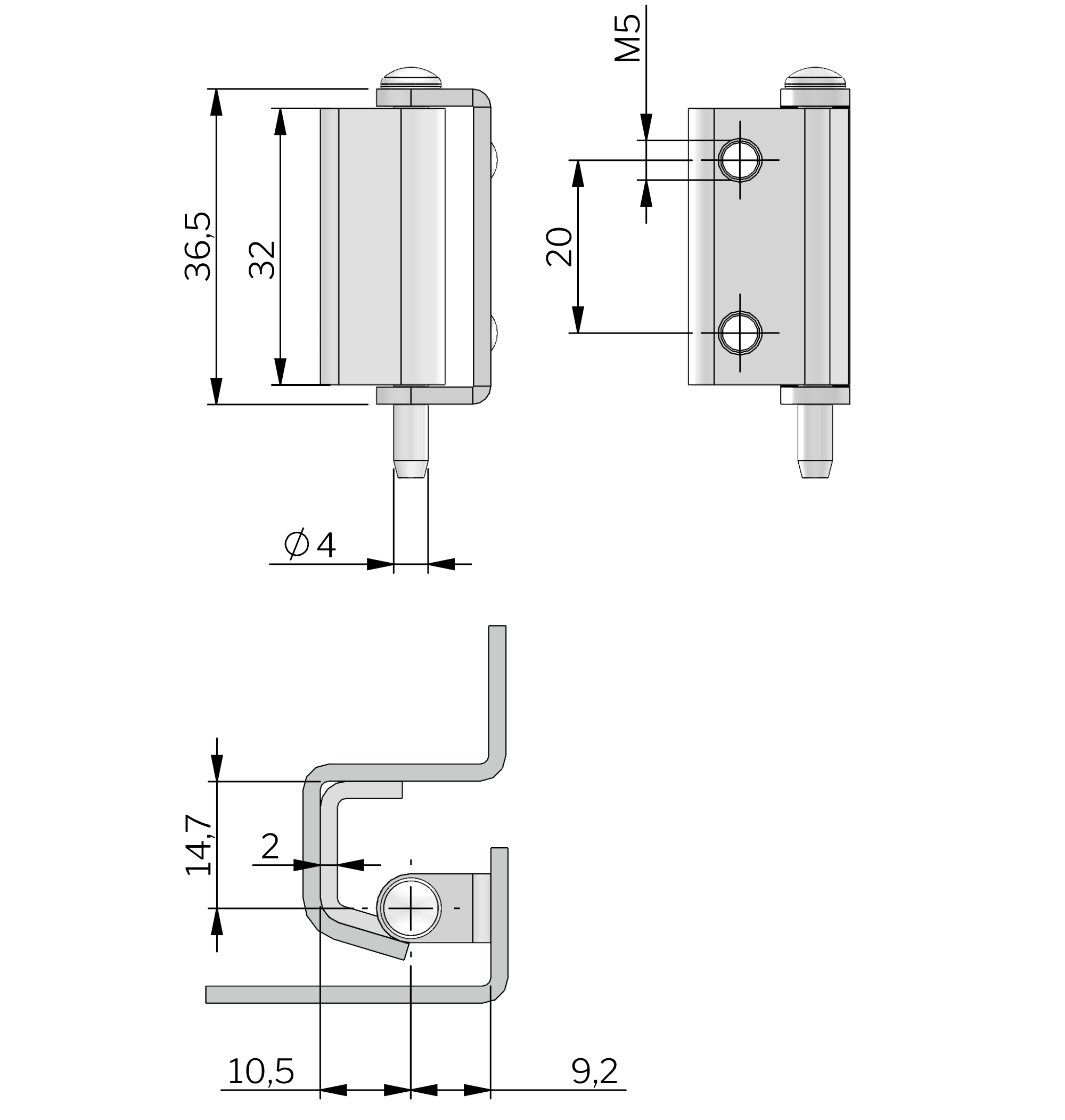 Concealed Hinge 120° Concealed Hinge 120°