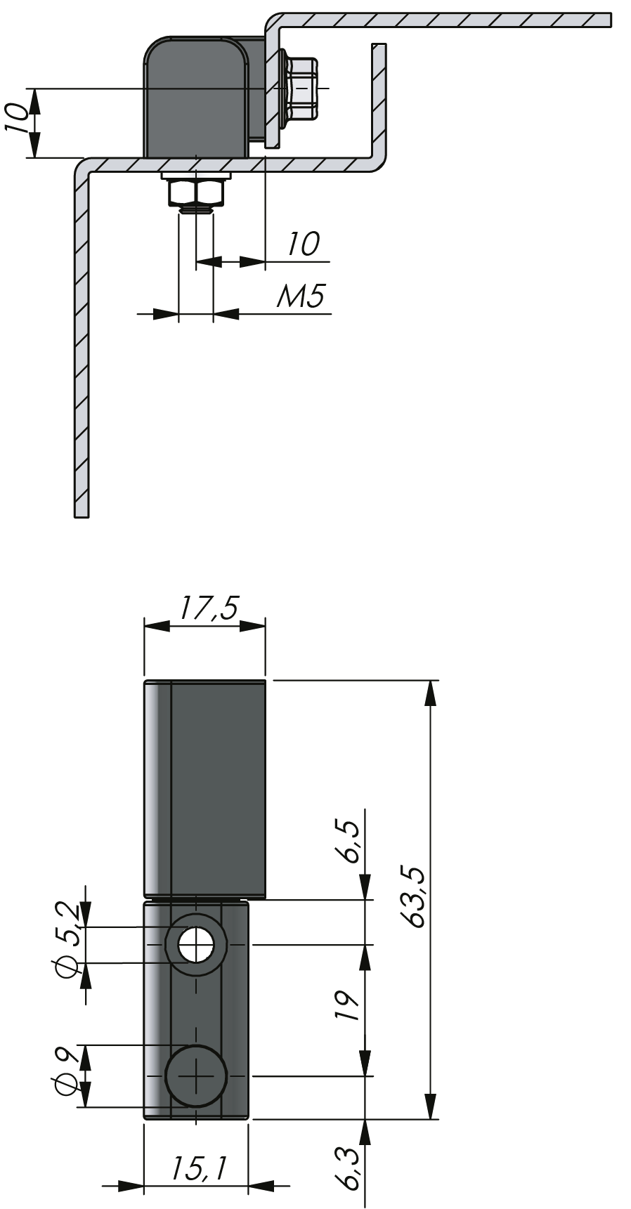 External Lift Off Hinge 180° External Lift Off Hinge 180°