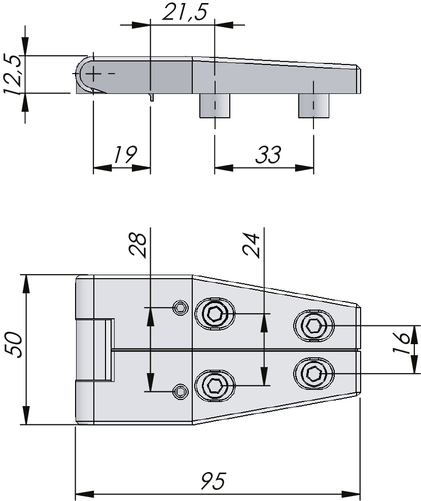 Klima-flex Adjustable 3D-Hinge 180° Klima-flex Adjustable 3D-Hinge 180°