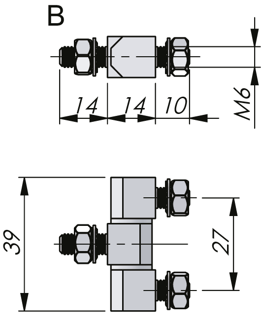 External Bolt-On Hinge 180° External Bolt-On Hinge 180°