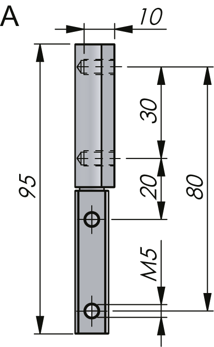 External Lift Off Hinge 180°
