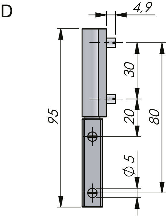 External Lift Off Hinge 180°