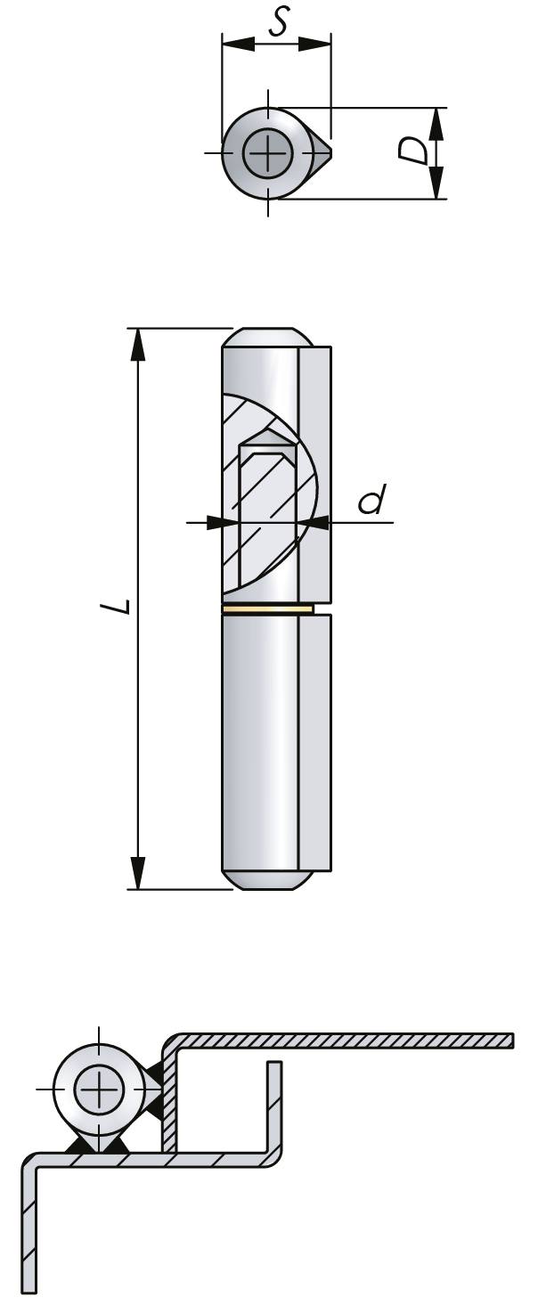 Weld-On Hinge Weld-On Hinge