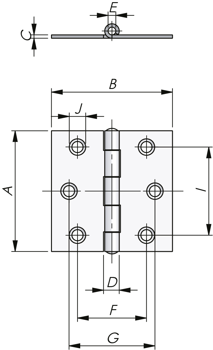 平接铰链 平接铰链