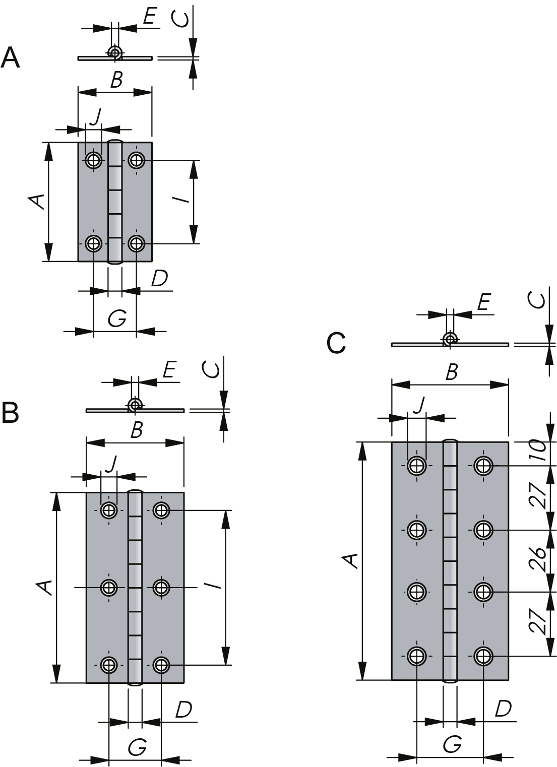 平接铰链 平接铰链