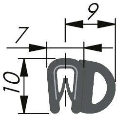 Sealing Profile PVC/EPDM