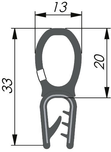 Sealing Profile PVC/EPDM