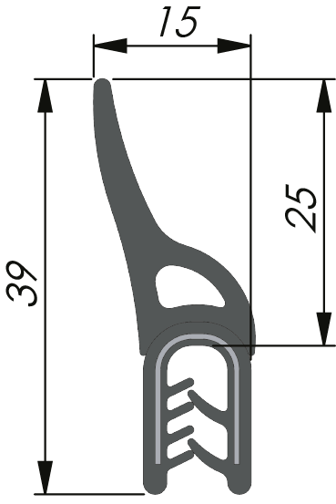Sealing Profile PVC/EPDM