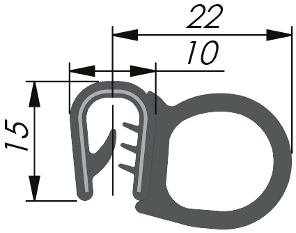 Sealing Profile PVC/EPDM